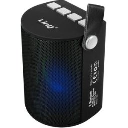 Enceinte Sans-fil Bluetooth Led Multicolore Radio Fm Port Usb Micro Sd Noir Linq