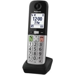 Combiné Supplémentaire Panasonic Kx-tgua40exb, Kx-tgu430/410, Lcd, Compatible Aides Auditives, Noir