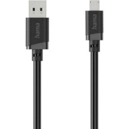 Hama Câble USB USB 2.0 USB-A mâle, USB Micro-A mâle 3 m noir 00201805