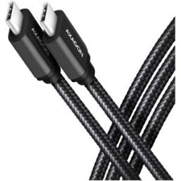 AXAGON Câble USB-C USB 3.2 Gen1 USB-C® mâle 1 m noir contacts dorés BUCM3-CM10AB