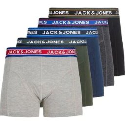 Jack & Jones Boxers Oliver 5 Unités Black / Rosin / Dgm / Lgm / Navy Blazer M Homme