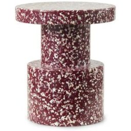 Tabouret en polyéthylène recyclé bordeeaux Bit Stool - Normann Copenhagen