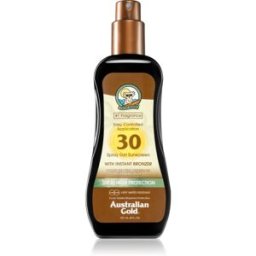 Australian Gold Spray Gel Sunscreen With Instant Bronzer gel protecteur teinté SPF 30 237 ml