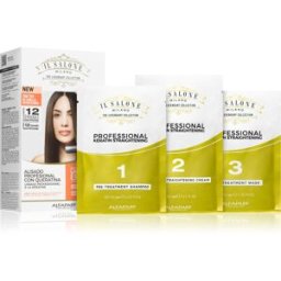 Alfaparf Milano Il Salone Milano Straightening Kit soin lissant pour cheveux sensibilisés Illuminating Linseed Oil 1 pcs