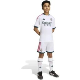 Adidas Ensemble Junior à Manches Courtes Domicile Real Madrid 26/27 White 9-10 Années Garçon,Fille