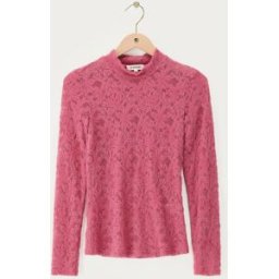 Top en dentelle rose avec fleurs My Jewellery Rose/Vieux rose M femme