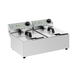 Friteuse électrique - 2 x 10 l - 5500 W - ECO - Royal Catering