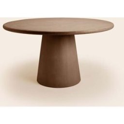 MADURA Table À Manger Eliz Terre brune - MARRON Ø140xH77 cm