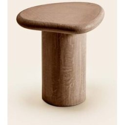 MADURA Table D'Appoint Myrko Terre brune - MARRON 52x68xH41 cm