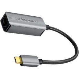 INF Adaptateur USB-C vers Ethernet Gigabit - Boîtier alliage d'aluminium, connecteur plaqué or, Plug and Play, Gris