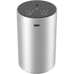 INF Diffuseur nébuliseur d'huiles essentielles sans eau portable - Rechargeable 2000mAh, compatible flacons 10ml, 3 modes, Argent