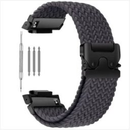 INF Bracelet de montre en nylon respirant compatible avec Casio G-SHOCK GA-110/GA120/700 avec boucle paracorde Gris