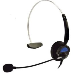 Basetech KJ-97 Micro-casque supra-auriculaire filaire Mono noir téléphone