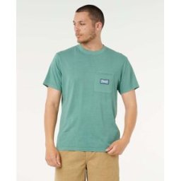 Rip Curl T-shirt badge Mod Cali Ardoise Bleue XS Male