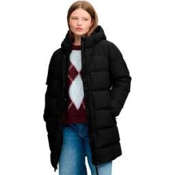 Superdry Veste Puffer Hooded Sports Mid Black L Femme