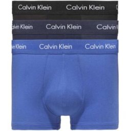Calvin Klein Boxers 0000u2664g Low Rise 3 Unités Black / Navy / Blue M Homme