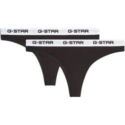 G-star String D29439-01 2 Unités Black M Femme