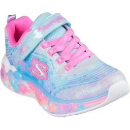 Skechers Baskets Sans Lacets Eternal Heart Lights Light Blue Sparkle Mesh / Multi Trim EU 30 Fille