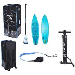 Wattsup Ensemble De Paddle Surf Gonflable Bream Combo 10´6´´ Blue / Lime 320 cm unisex