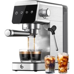 Amzchef Machine à Expresso Ce-az-em1501-sv Silver One Size unisex