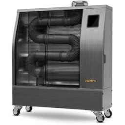 Chauffage Radiateur fioul professionnel mobile radiant infrarouge 14 kW motif en acier inoxydable 160-900 m³ Wifi Hipers WDP50IS