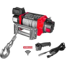 Treuil électrique 24V 8164 kg câble 22m acier télécommande sans fil MW Tools SEL820024