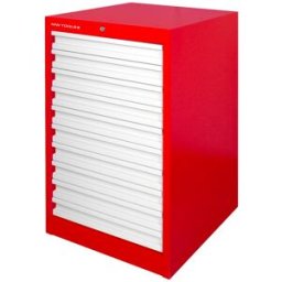 Armoires d'atelier à 10 tiroirs Serie DEK Largeur 590 mm Profondeur 628 mm Hauteur 950 mm MW Tools DELK10