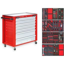 Servante d'atelier complète PRACO STARTER 212 outils MW Tools MWE211G2P