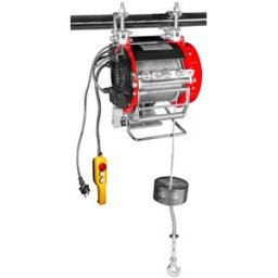 Palan électrique à câble robuste 400/800kg 32/16m 1,3 kW 230 V idéal échafaudage MW Tools PH400