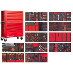 Servante d'atelier complète large avec coffre EV XXL 782 outils MW Tools MWE999G36