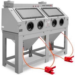 Cabine de sablage professionnelle double 880 L avec aspiration MW Tools CAT880