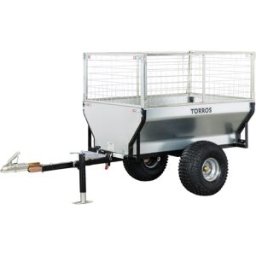 Remorque simple essieu 2 roues 550kg benne galvanisée 1500x960x465 mm Torros AHR550G