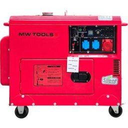 Groupe électrogène insonorisé diesel 6kW 3x400V+1x230V MW Tools DG65E
