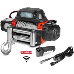 Treuil électrique 24V 5443 kg câble 26m acier télécommande sans fil MW Tools SEL550024