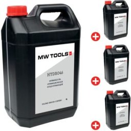 Pack de 4 x 5L d'huile hydraulique Hydro 46 MW Tools PACK HYDRO 46 20L