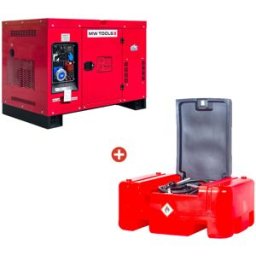Groupe électrogène diesel 15kW + station de ravitaillement 210L MW Tools DG150EPPACK1