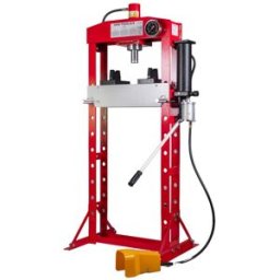Presse d'atelier hydropneumatique 20T avec cylindre mobile MW Tools PPH20B