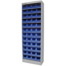 Armoire ouverte avec 48 bacs MW Tools DEBK48