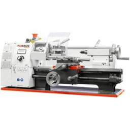 Tour à métaux d'établi hauteur des pointes 100 mm entre-pointes 300 mm alésage 21 mm 0,6 kW 230V vitesses variables Torros TR1830V