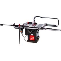 Scie à format professionnelle Harvey avec chariot universel 1,5M diam. 250 mm 1,65kW 230V MW-Tech TZ2M36 + ATZS15