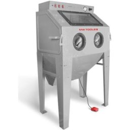 Cabine de sablage professionnelle 350 L avec aspiration sablage par pistolet à main et à tête fixe MW Tools CAT415
