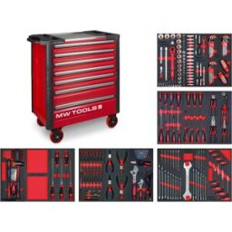 Servante d'atelier complète robuste STARTER 212 outils MW Tools MWE211A