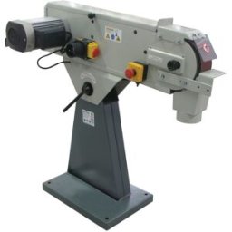 Ponceuse à bande pour métaux 75x2000 mm 29 m/s 3 kW 400V avec frein moteur et arrêt d'urgence Torros BS75200400