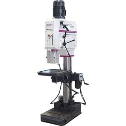 Perceuse à colonne par engrenages industrielle jusque ø 55 mm CM4 2,8 kW 400V table de travail motorisée Optidrill DH55G