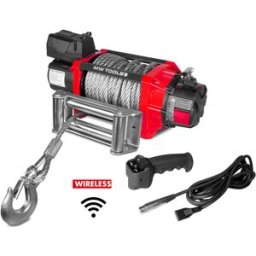 Treuil électrique 12V 8164 kg câble 22m acier télécommande sans fil MW Tools SEL820012