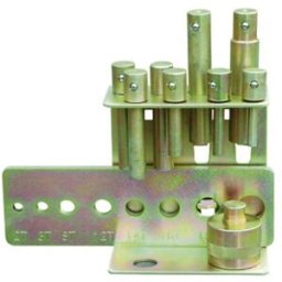 Jeu de poinçons 8 pièces diamètre 10-30mm pour presse d'atelier MW Tools CAT-SET