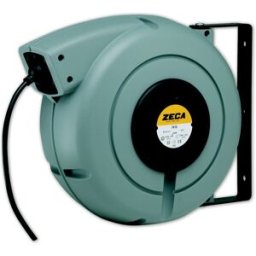 Enrouleur de câble 15 m 5G 2,5 mm² 400V Technopolymère avec enrouleur automatique et support mural pivotant Zeca 7525