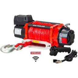 Treuil électrique 12V 8164 kg câble 26m synthétique télécommande sans fil MW Tools SEL820012SR