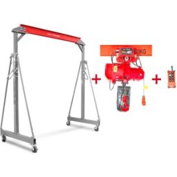 Ensemble de grue à portique 2 t palan électrique à chaîne avec chariot 2T MW Tools PTLK2-SETKTT