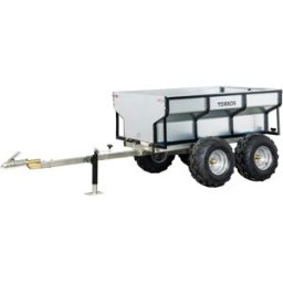Remorque double essieu 4 roues 1000kg benne galvanisée basculante 1770x1070x580 mm Torros AHR1050B